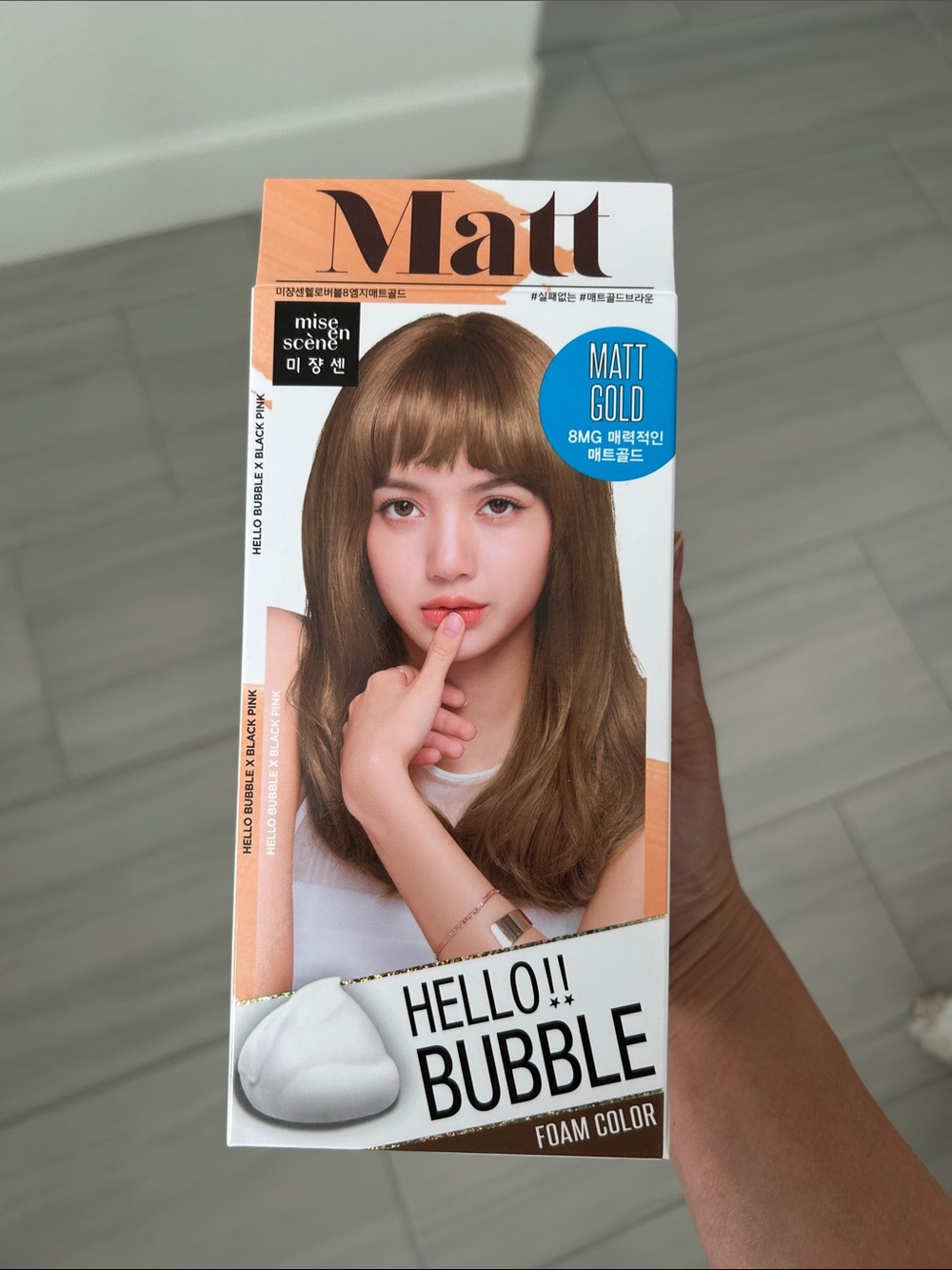 mise en scène Hello Bubble Foam Hair Color — Matt Gold